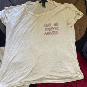 White forever 21 crop top